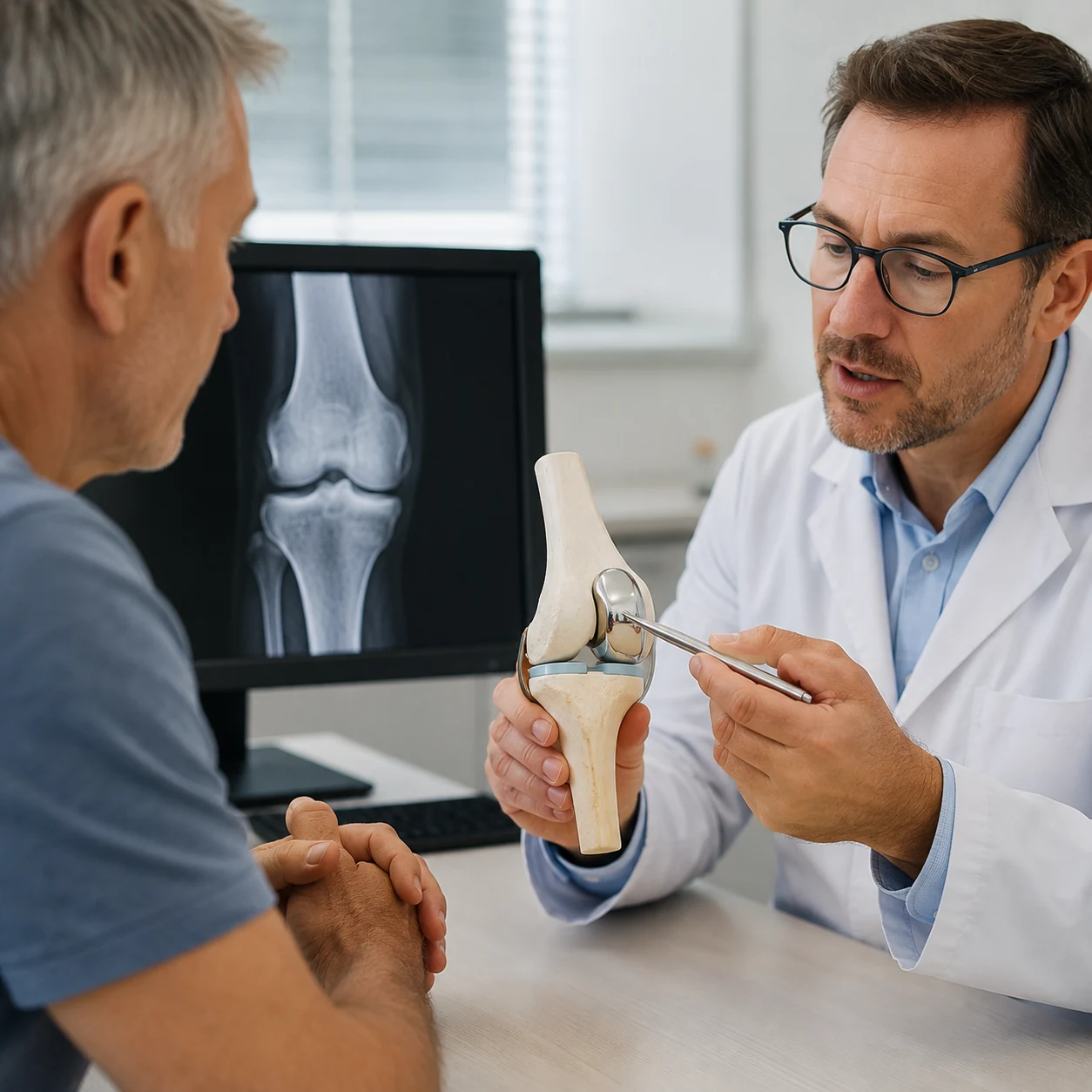 Knee implant consultation
