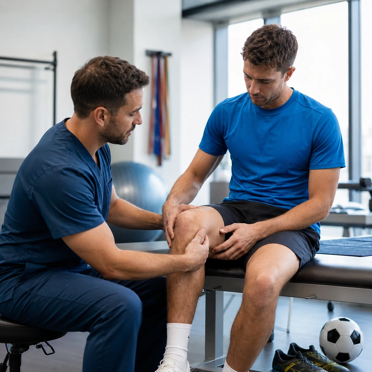 Sports knee injury assessment